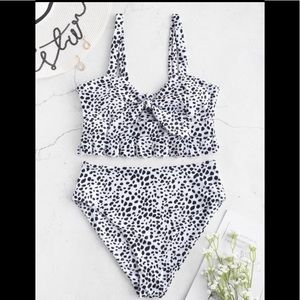 Printed High Waisted Bikini